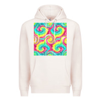 Pale Pink Tie Dye Seamless Pattern Premium Hoodie - BundleAndBundleShop