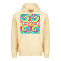 Pina Colada Tie Dye Seamless Pattern Premium Hoodie - BundleAndBundleShop