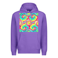 Purple Tie Dye Seamless Pattern Premium Hoodie - BundleAndBundleShop