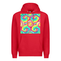 Red Tie Dye Seamless Pattern Premium Hoodie - BundleAndBundleShop