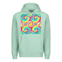 Seafoam Tie Dye Seamless Pattern Premium Hoodie - BundleAndBundleShop