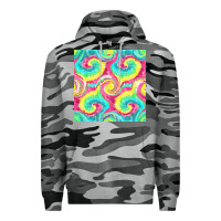 Slate Camo Tie Dye Seamless Pattern Premium Hoodie - BundleAndBundleShop