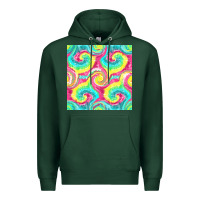 Sports Green Tie Dye Seamless Pattern Premium Hoodie - BundleAndBundleShop