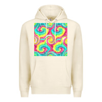 Tofu Tie Dye Seamless Pattern Premium Hoodie - BundleAndBundleShop