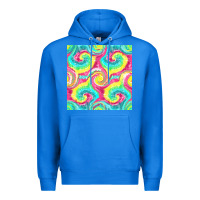 True Royal Tie Dye Seamless Pattern Premium Hoodie - BundleAndBundleShop