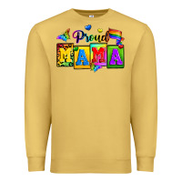 Antique Gold proud mama Premium Sweatshirt - Zillion Design Studio