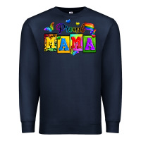 Navy proud mama Premium Sweatshirt - Zillion Design Studio