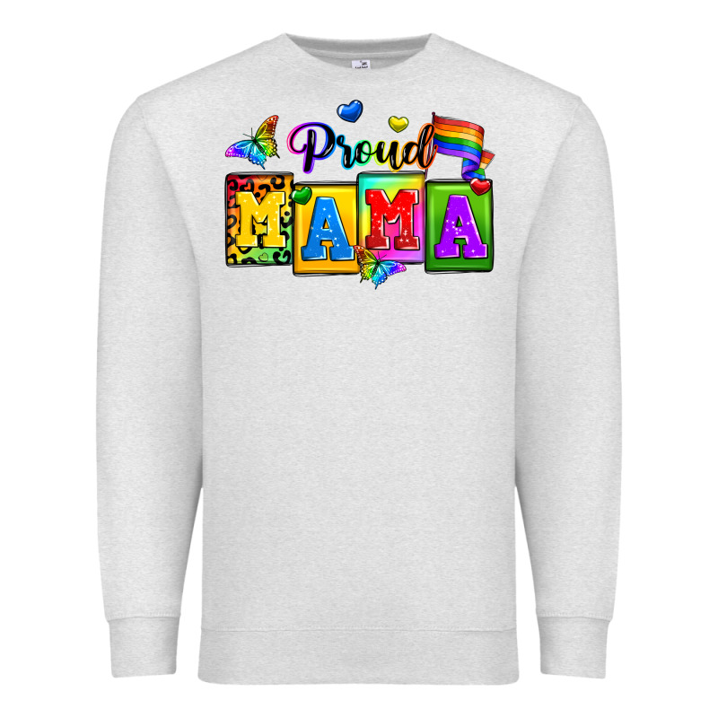 Proud Mama Premium Sweatshirt by Zillion Design Studio | Teevron