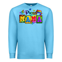 Ocean Blue proud mama Premium Sweatshirt - Zillion Design Studio