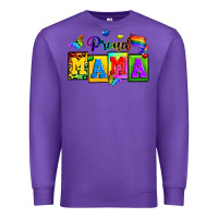 Purple proud mama Premium Sweatshirt - Zillion Design Studio