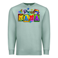 Seafoam proud mama Premium Sweatshirt - Zillion Design Studio