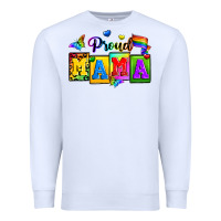 White proud mama Premium Sweatshirt - Zillion Design Studio