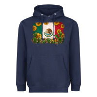 Navy mexican flag Heavyweight Hoodie - Zillion Design Studio