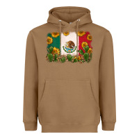 Toasted Coconut mexican flag Heavyweight Hoodie - Zillion Design Studio