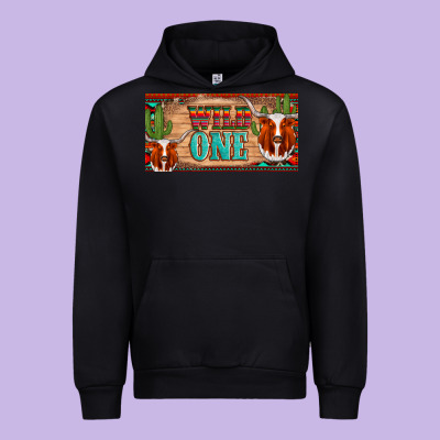 Texas Longhorn Wild One Cactus Licanse Plate Urban Hoodie Designed By Artiststas