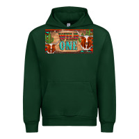 Forest Green texas longhorn wild one cactus licanse plate Urban Hoodie - Artiststas