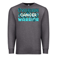 Charcoal Heather Ovarian Cancer Warrior Premium Sweatshirt - texasbilliewilder