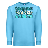 Ocean Blue Ovarian Cancer Warrior Premium Sweatshirt - texasbilliewilder