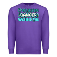 Purple Ovarian Cancer Warrior Premium Sweatshirt - texasbilliewilder