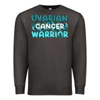 Smoke Ovarian Cancer Warrior Premium Sweatshirt - texasbilliewilder