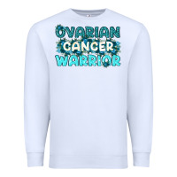 White Ovarian Cancer Warrior Premium Sweatshirt - texasbilliewilder