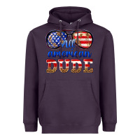 Plum all american dude Heavyweight Hoodie - texasbilliewilder
