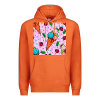 Carrot ice cream seamless pattern Premium Hoodie - BundleAndBundleShop