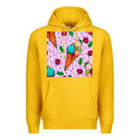 Lemon ice cream seamless pattern Premium Hoodie - BundleAndBundleShop