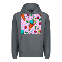 Rock ice cream seamless pattern Premium Hoodie - BundleAndBundleShop