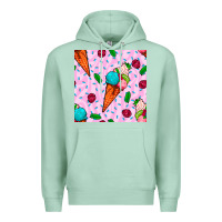 Seafoam ice cream seamless pattern Premium Hoodie - BundleAndBundleShop