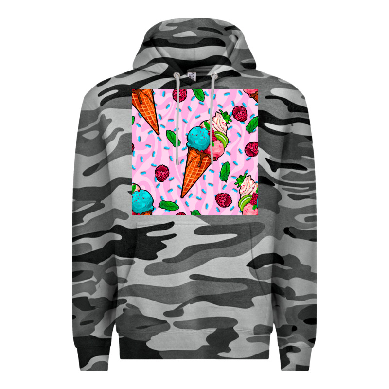Ice Cream Seamless Pattern Premium Hoodie by BundleAndBundleShop | Teevron