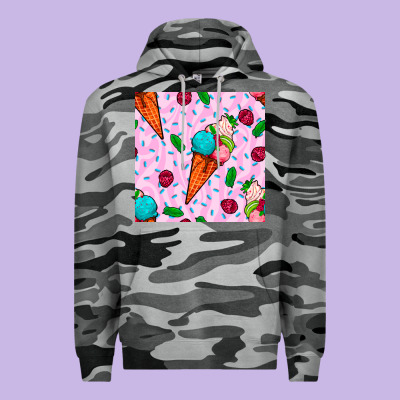 Ice Cream Seamless Pattern Premium Hoodie Designed By Bundleandbundleshop