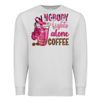Dove Grey Nobody Fights Alone Coffee Premium Sweatshirt - texasbilliewilder