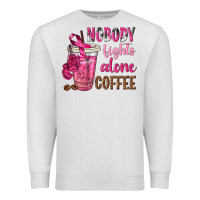 Oatmeal Heather Nobody Fights Alone Coffee Premium Sweatshirt - texasbilliewilder