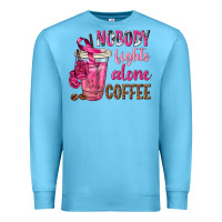 Ocean Blue Nobody Fights Alone Coffee Premium Sweatshirt - texasbilliewilder