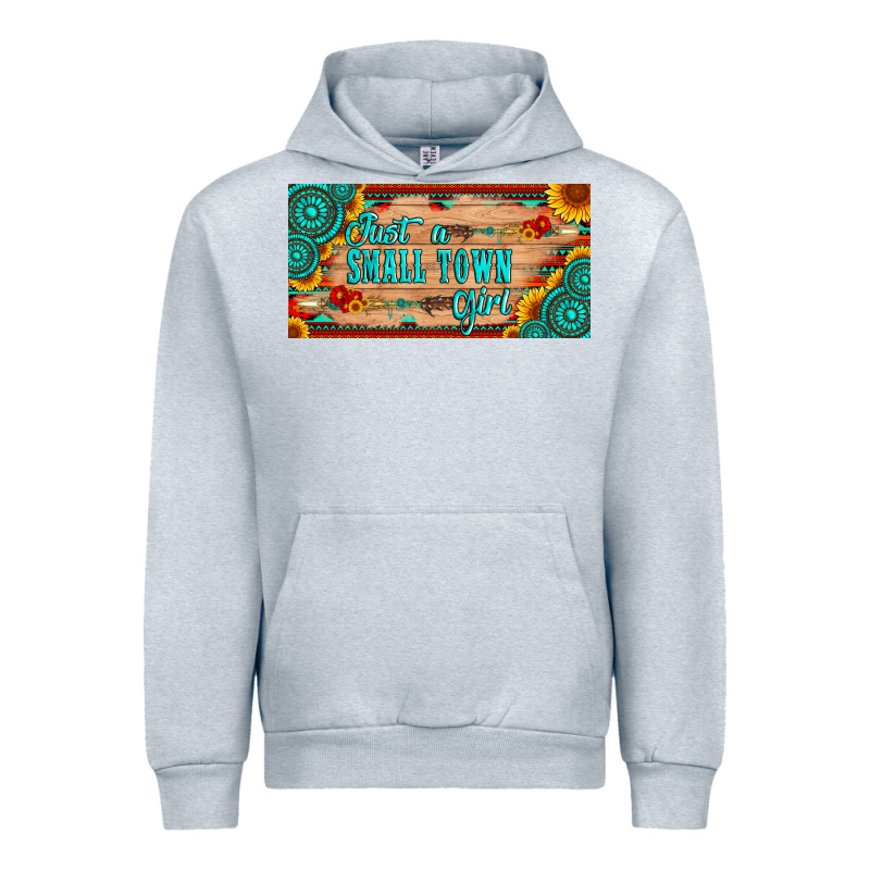 Just A Small Town Girl Wlth Gemstone Arrow And Sunflowers Licanse Plat Urban Hoodie by Artiststas | Teevron