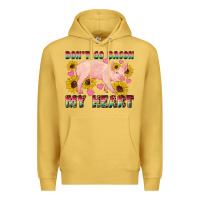 Antique Gold western don't go bacon my heart pig Premium Hoodie - Artiststas