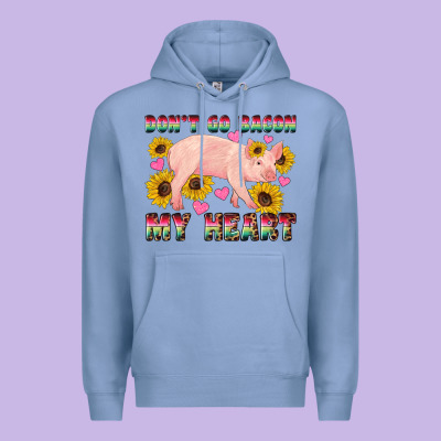 Western Don't Go Bacon My Heart Pig Premium Hoodie Designed By Artiststas