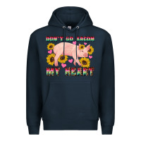 Navy western don't go bacon my heart pig Premium Hoodie - Artiststas