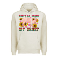 Oatmeal Heather western don't go bacon my heart pig Premium Hoodie - Artiststas
