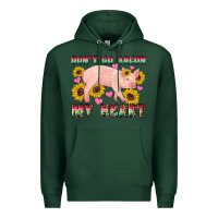 Sports Green western don't go bacon my heart pig Premium Hoodie - Artiststas