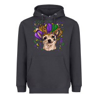 Smoke mardi gras hat chihuahua Heavyweight Hoodie - RanaPortraitStore