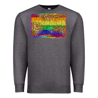 Charcoal Heather pride background Premium Sweatshirt - Zillion Design Studio