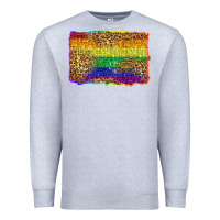 Heather Grey pride background Premium Sweatshirt - Zillion Design Studio