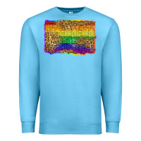 Ocean Blue pride background Premium Sweatshirt - Zillion Design Studio
