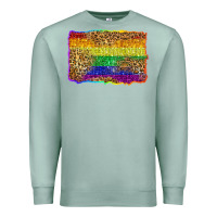 Seafoam pride background Premium Sweatshirt - Zillion Design Studio