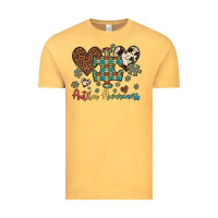 Vintage Mustard autism awareness leopard cowhide herts puzzle Vintage Tee - Artiststas