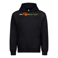 Black flowers and arrow with gemstone Urban Hoodie - Artiststas