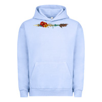 Pigment Grape Ice flowers and arrow with gemstone Urban Hoodie - Artiststas