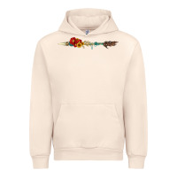 Sandshell flowers and arrow with gemstone Urban Hoodie - Artiststas